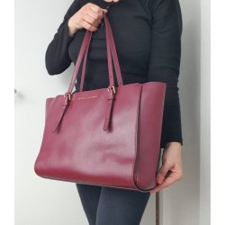 Marc by Marc Jacobs Schultertasche aus Saffiano-Leder Fuchsia/Dunkelrot