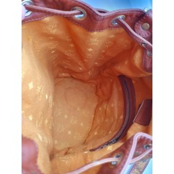 MCM Beuteltasche Medium Cognac Canvas.