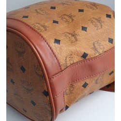 MCM Beuteltasche Medium Cognac Canvas.