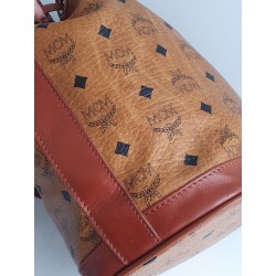 MCM Beuteltasche Medium Cognac Canvas.
