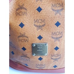 MCM Beuteltasche Medium Cognac Canvas.