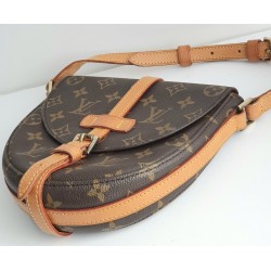 Louis Vuitton Chantilly PM Monogram Umhängetasche Leder Braun