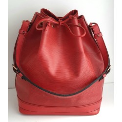 Louis Vuitton Grand Sac Noé Epi Leder Rot.