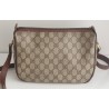 Gucci Vintage Umhängetasche aus Leder Braun/Grau