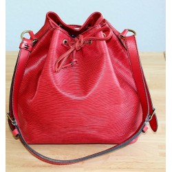 Louis Vuitton Petit Sac Noé Epi Leder Rot