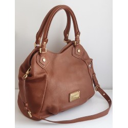 Marc Jacobs Henkel/Umhängetasche Medium Softleder in Braun