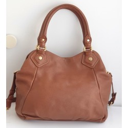 Marc Jacobs Henkel/Umhängetasche Medium Softleder in Braun