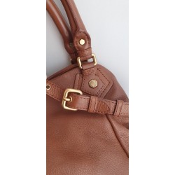 Marc Jacobs Henkel/Umhängetasche Medium Softleder in Braun
