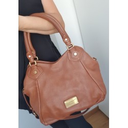 Marc Jacobs Henkel/Umhängetasche Medium Softleder in Braun