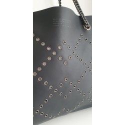Marc Jacobs Henkel/Schulterrtasche Leder Schwarz mit offene Nieten