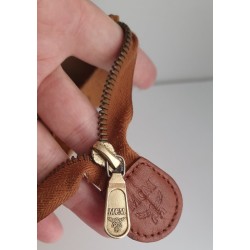 Mcm Nécessaire Poche Toilette Medium Heritage Cognac Canvas.