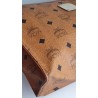 Mcm Nécessaire Poche Toilette Medium Heritage Cognac Canvas.