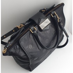 Marc Jacobs Henkel/Umhängetasche Softleder in Schwarz