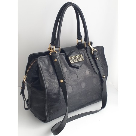 Marc Jacobs Henkel/Umhängetasche Softleder in Schwarz