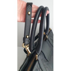 Marc Jacobs Henkel/Umhängetasche Softleder in Schwarz