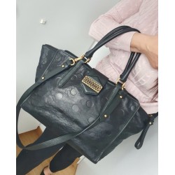 Marc Jacobs Henkel/Umhängetasche Softleder in Schwarz