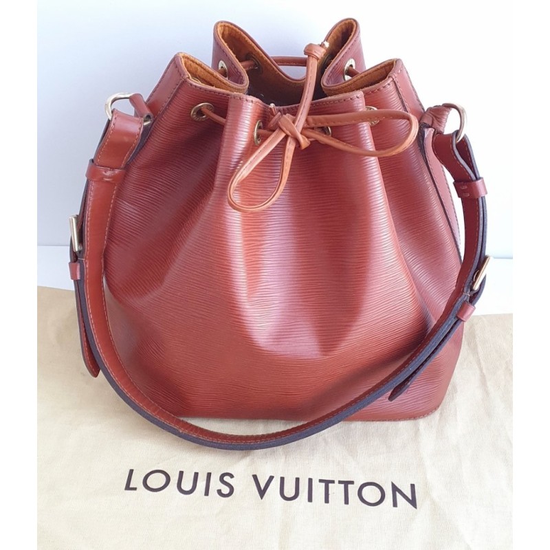 Louis Vuitton Petit Sac Noe Cognac Epi Leder