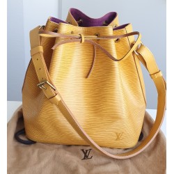 Louis Vuitton Petit Sac Noe Gelb Epi Leder.