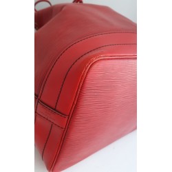 Louis Vuitton Grand Sac Noé Epi Leder Rot.