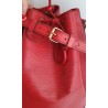 Louis Vuitton Grand Sac Noé Epi Leder Rot.