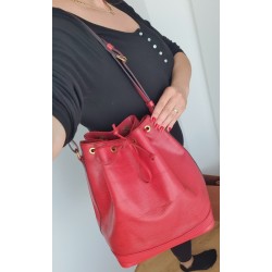 Louis Vuitton Grand Sac Noé Epi Leder Rot.