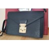 Louis Vuitton Epi Sellier Dragonne Clutch/Crossbody Epi Leder Schwarz M52618
