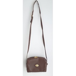 Gucci Vintage Umhängetasche Dunkelbraun (Chocolate) Leder