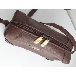 Gucci Vintage Umhängetasche Dunkelbraun (Chocolate) Leder