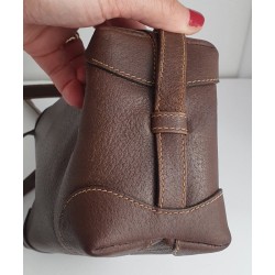 Gucci Vintage Umhängetasche Dunkelbraun (Chocolate) Leder