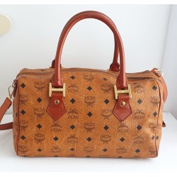 MCM Speedy Boston 30 Heritage Cognac Canvas