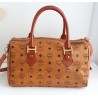 MCM Speedy Boston 30 Heritage Cognac Canvas