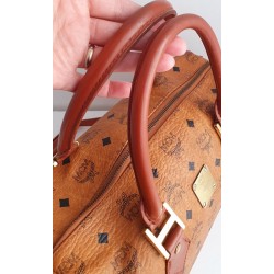 MCM Speedy Boston 30 Heritage Cognac Canvas