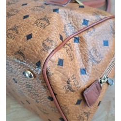 MCM Speedy Boston 30 Heritage Cognac Canvas