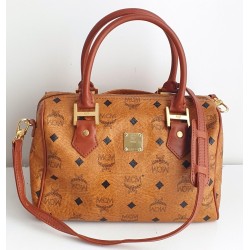 MCM Speedy Boston 25 Heritage Cognac Canvas.