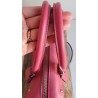 Coach Henkel/Crossbody Tasche Canvas Leder Braun Pink