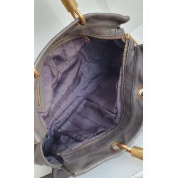 Marc By Marc Jacobs Anthrazit/ Taupe-Grau Soft Leder