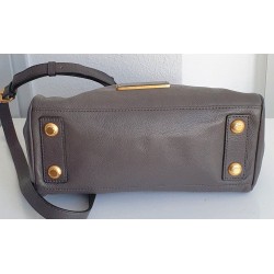Marc By Marc Jacobs Anthrazit/ Taupe-Grau Soft Leder