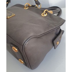 Marc By Marc Jacobs Anthrazit/ Taupe-Grau Soft Leder