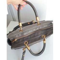 Marc By Marc Jacobs Anthrazit/ Taupe-Grau Soft Leder