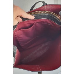 Marc Jacobs Leder Cadena Padlock Tote Bag Handtasche Schultertasche Schwarz