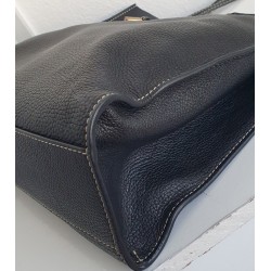 Marc Jacobs Leder Cadena Padlock Tote Bag Handtasche Schultertasche Schwarz