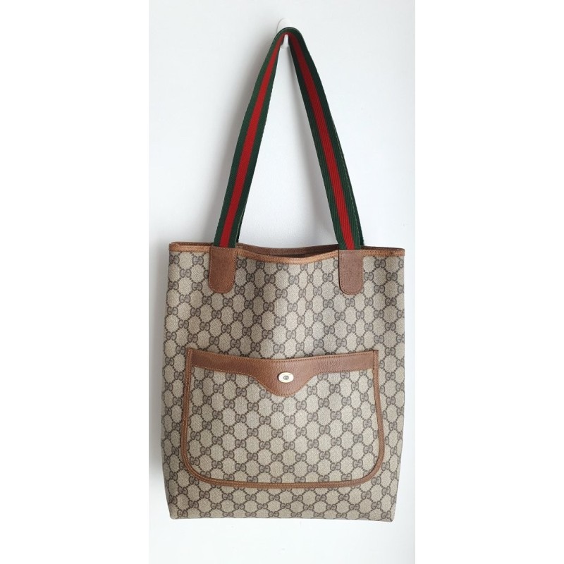 Gucci Schultertasche Supreme Tote Bag – Braun