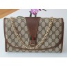 Gucci Vintage Clutch/Crossbody Tasche Leder Braun