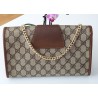 Gucci Vintage Clutch/Crossbody Tasche Leder Braun