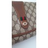 Gucci Vintage Clutch/Crossbody Tasche Leder Braun