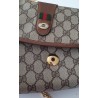 Gucci Vintage Clutch/Crossbody Tasche Leder Braun