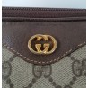 Gucci Vintage GG Umhängetasche aus Leder Braun/Grau