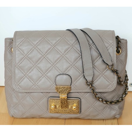 Marc Jacobs Schultertasche Soft Leder Taupe