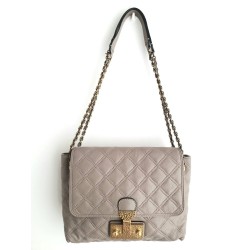 Marc Jacobs Schultertasche Soft Leder Taupe