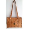 MCM Shopper Medium Heritage Cognac Canvas.